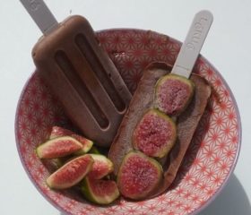 helado de chocolate con higos